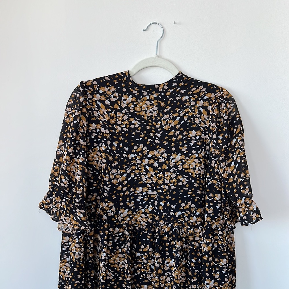 PATTERNED MIDI DRESS - Picture 4 of 9